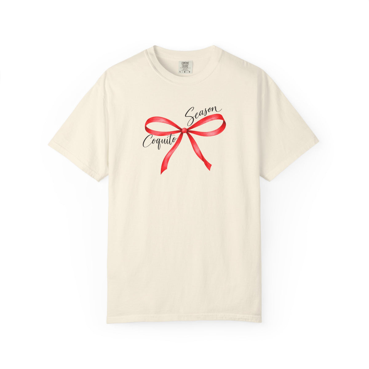 Coquito Season Bow Tee | Comfort Colors 1717